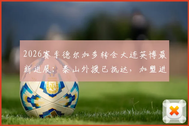 2026赛季德尔加多转会大连英博最新进展：泰山外援已抵达，加盟进入倒计时